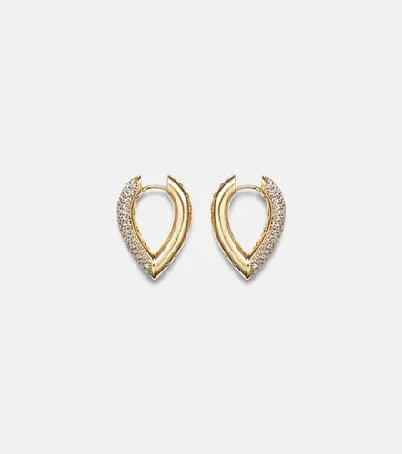 Orecchini Drop Link Medium in 18kt con diamanti - Engelbert - Modalova