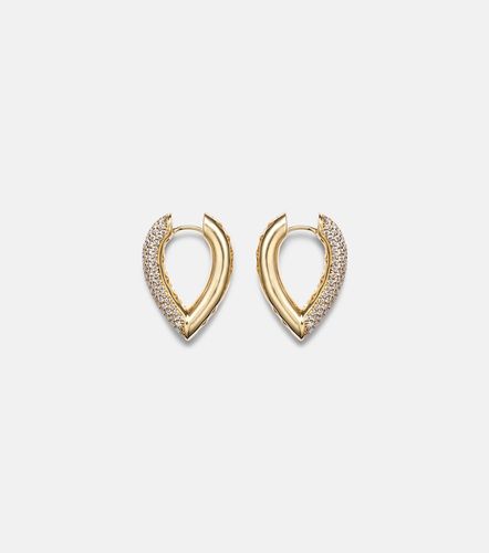 Pendientes Drop Link Medium de oro de 18 ct con diamantes - Engelbert - Modalova