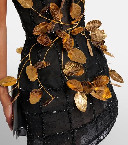 Abito corto con paillettes e applicazioni - Oscar de la Renta - Modalova