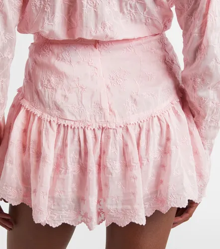 Embroidered cotton and silk shorts - Isabel Marant - Modalova
