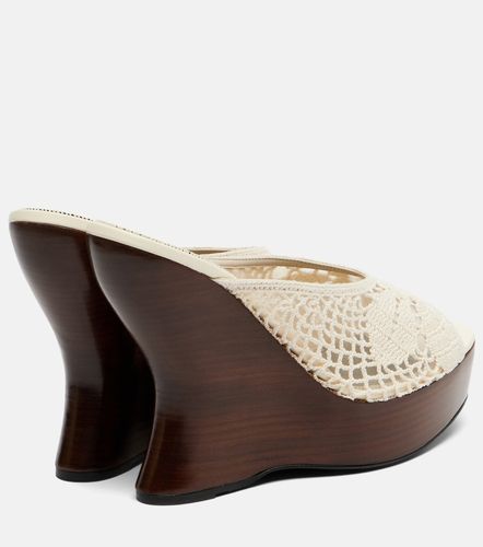 Mules con cuña 115 de croché - Magda Butrym - Modalova