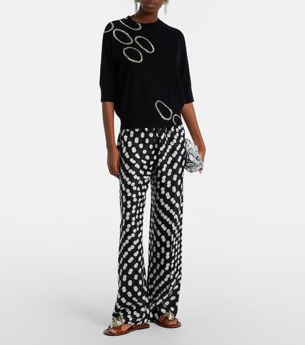 Pullover in lana con decorazioni - Dries Van Noten - Modalova