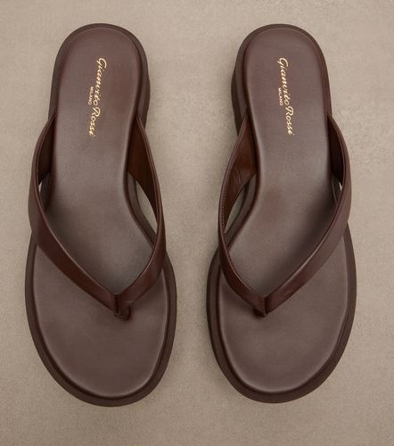 Leather platform thong sandals - Gianvito Rossi - Modalova
