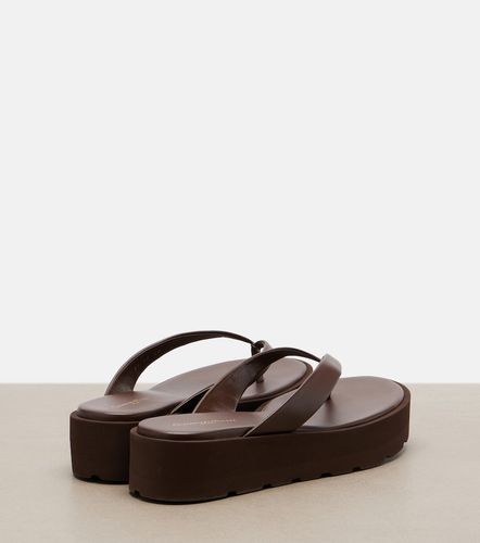 Sandalias con plataforma de piel - Gianvito Rossi - Modalova