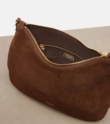 Aimee Large suede shoulder bag - Prada - Modalova