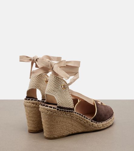 Espadrillas VLogo in suede con zeppa - Valentino Garavani - Modalova