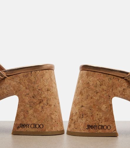 Fayence raffia-effect platform sandals - Jimmy Choo - Modalova