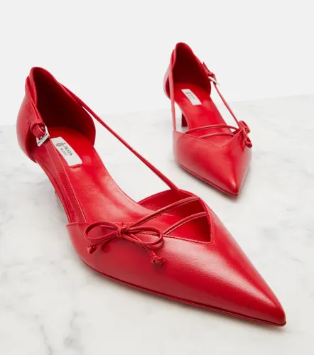 Prada Bow-detail leather pumps - Prada - Modalova