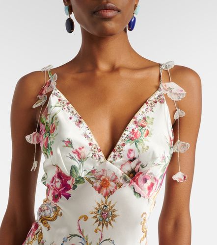 Abito lungo in satin di seta - Camilla - Modalova
