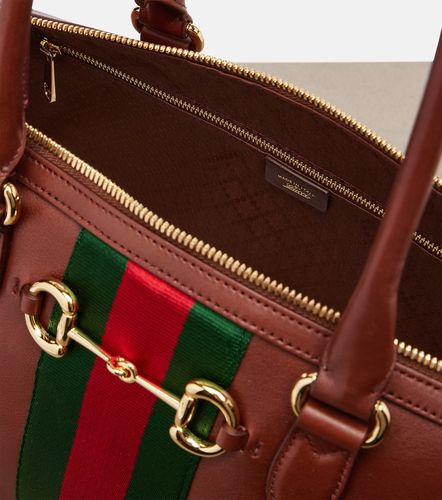 Borsetto Large leather bowling bag - Gucci - Modalova