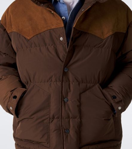 Daunenjacke mit Veloursleder - Ami Paris - Modalova