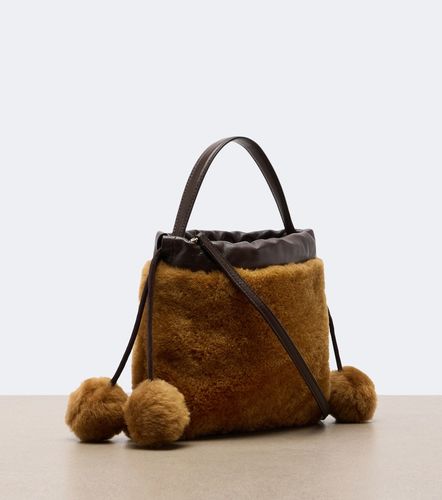 Borsa a mano Mini in shearling con coulisse - Jimmy Choo - Modalova