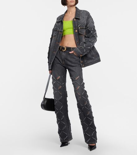 Versace Distressed denim jacket - Versace - Modalova