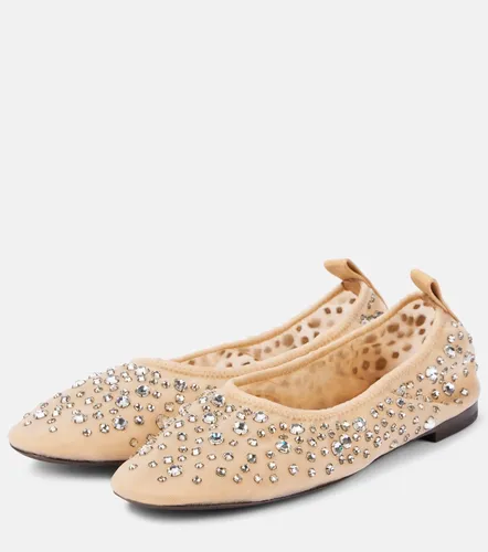 Crystal-embellished mesh ballet flats - Tory Burch - Modalova