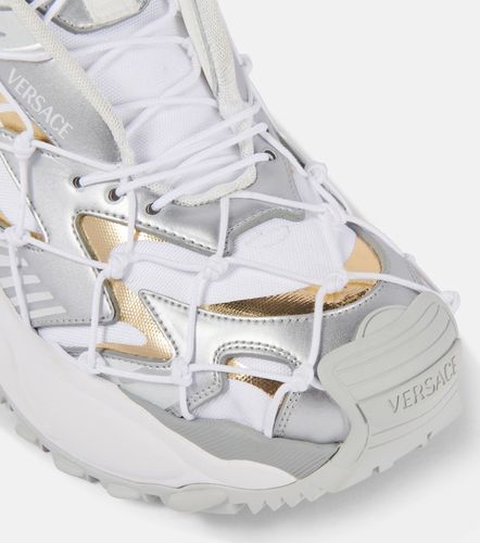 Sneakers Mercury mit Metallic-Leder - Versace - Modalova