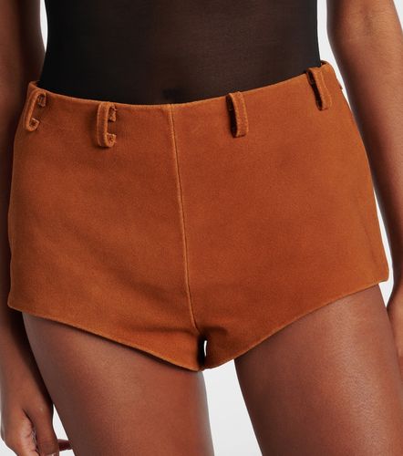 High-rise suede shorts - Self-Portrait - Modalova