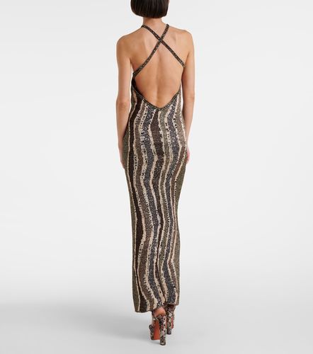 Sequined open-back lame gown - Missoni - Modalova