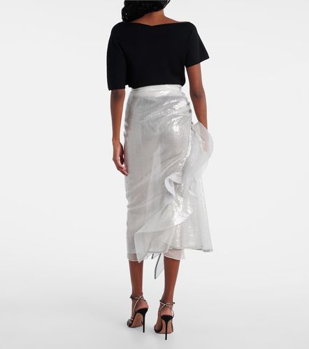 Hymn ruffled sequined midi skirt - Maticevski - Modalova