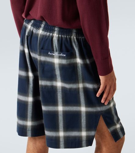 Shorts de algodón a cuadros - Acne Studios - Modalova