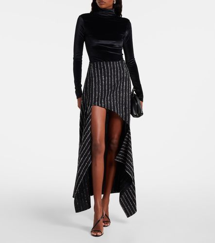 Mugler Turtleneck velvet bodysuit - Mugler - Modalova