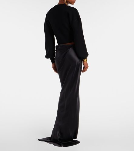 Gonna lunga asimmetrica in raso di seta - Tom Ford - Modalova