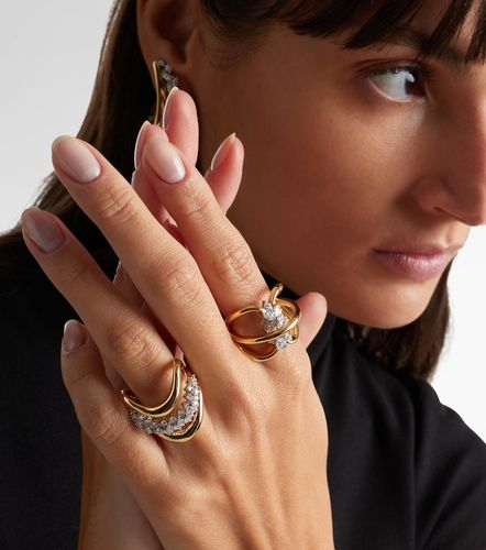 Golden Strada 18kt ring with diamonds - Yeprem - Modalova