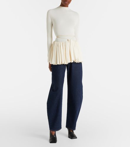 Alaia Gathered jersey minidress - Alaia - Modalova