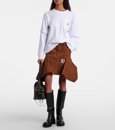 X Carhartt top de jersey de algodón - Sacai - Modalova