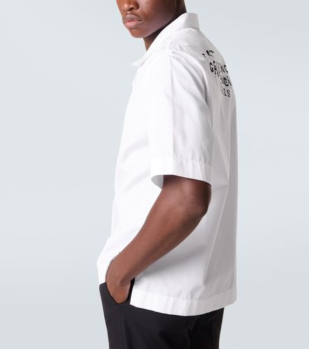 Camicia bowling in popeline di cotone con logo - Givenchy - Modalova