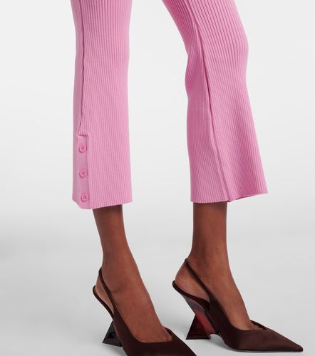 Belted ribbed-knit capri pants - Courreges - Modalova