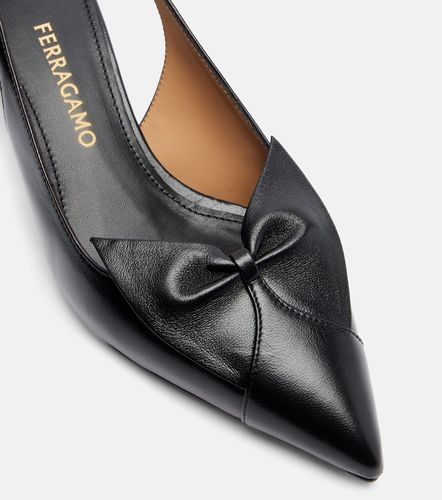 Felli 40 leather slingback pumps - Ferragamo - Modalova