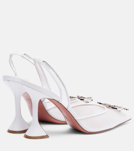 Pumps slingback Begum 95 in mesh - Amina Muaddi - Modalova
