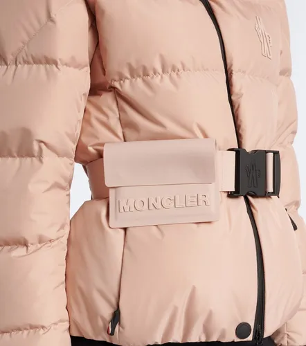 Bouquetin belted hooded down ski jacket - Moncler Grenoble - Modalova