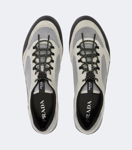 Speedrock leather-trimmed sneakers - Prada - Modalova