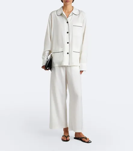 Toteme Silk wide-leg pants - Toteme - Modalova