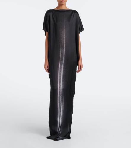 Vestido largo Dagger de satén estampado - Rick Owens - Modalova