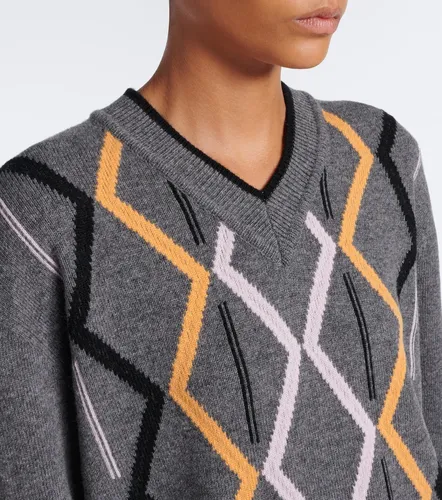 Argyle wool and cashmere sweater - Plan C - Modalova