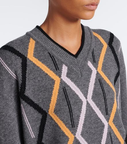 Jersey Argyle de lana y cachemir - Plan C - Modalova