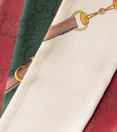 Sciarpa GG Horsebit in twill di seta - Gucci - Modalova
