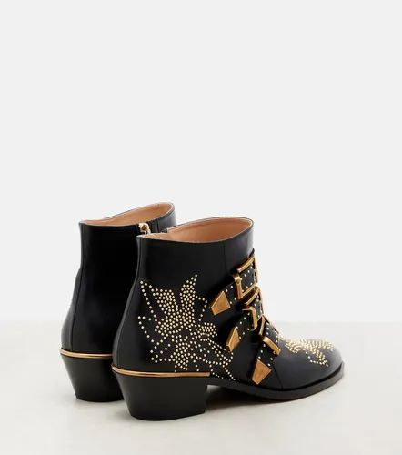 Susanna studded leather ankle boots - Chloe - Modalova