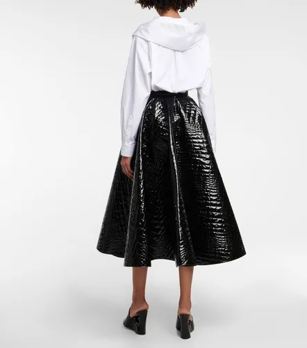 Alaïa Falda midi efecto cocodrilo - Alaia - Modalova