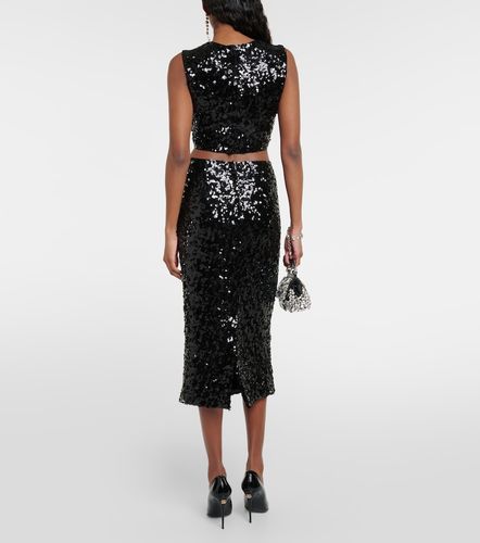 Dolce&Gabbana Sequined crop top - Dolce&Gabbana - Modalova