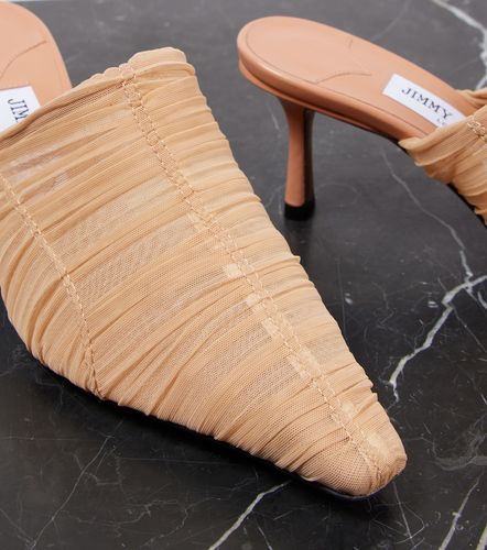 Lotta 65 ruched tulle mules - Jimmy Choo - Modalova