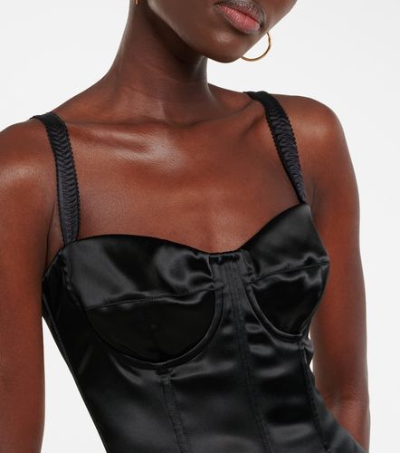 Dolce&Gabbana Abito bustier in raso - Dolce&Gabbana - Modalova