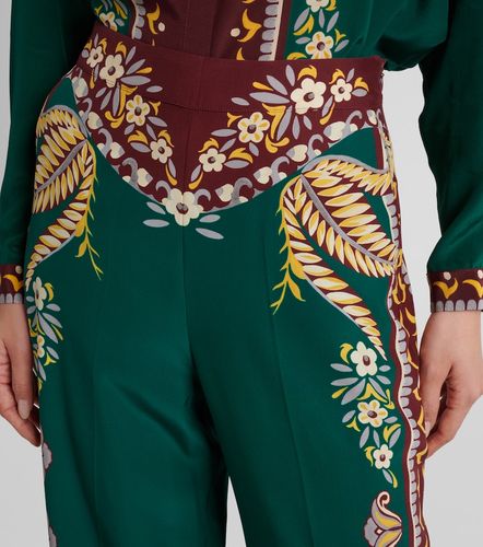 Etro Printed silk wide-leg pants - Etro - Modalova