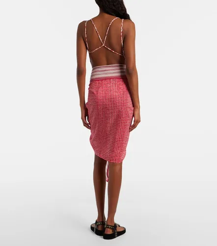 Printed cotton and silk beach cover-up - Isabel Marant - Modalova