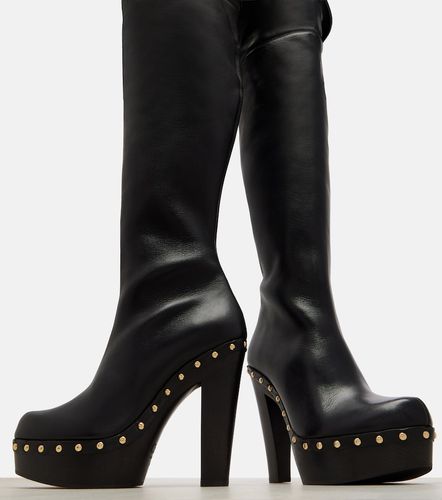 Lola studded leather over-the-knee boots - Chloe - Modalova