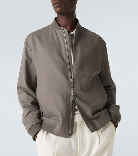 Zegna Linen bomber jacket - Zegna - Modalova
