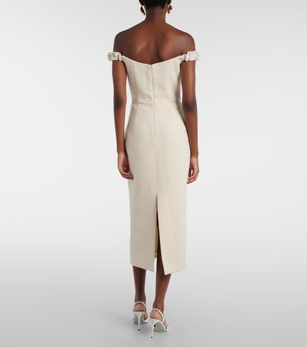 Bridal Amina wool-blend jacquard midi dress - Markarian - Modalova