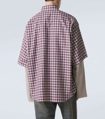 Camisa de algodón a cuadros - Balenciaga - Modalova